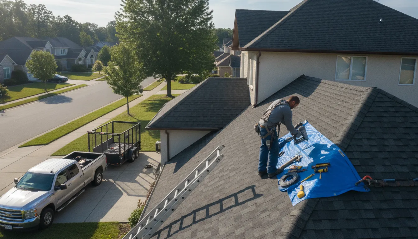 Roofing in Hancock